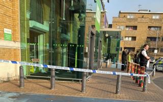 A crime scene at Asda, Stepney Green