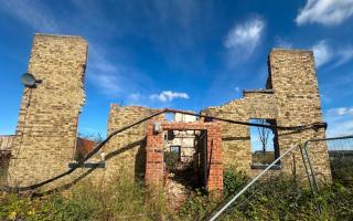 Ruins of a five-bedroom house are listed on Zoopla for £1 million